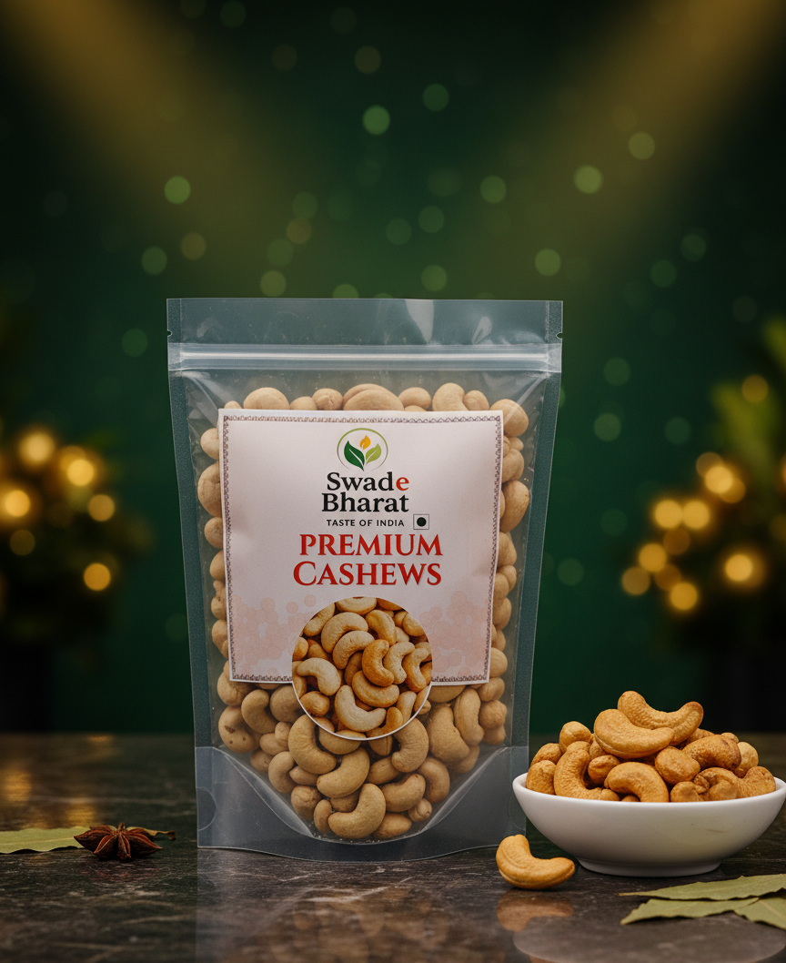 Swad e Bharat Essentials Premium Whole Cashews (1 x 1 kg)