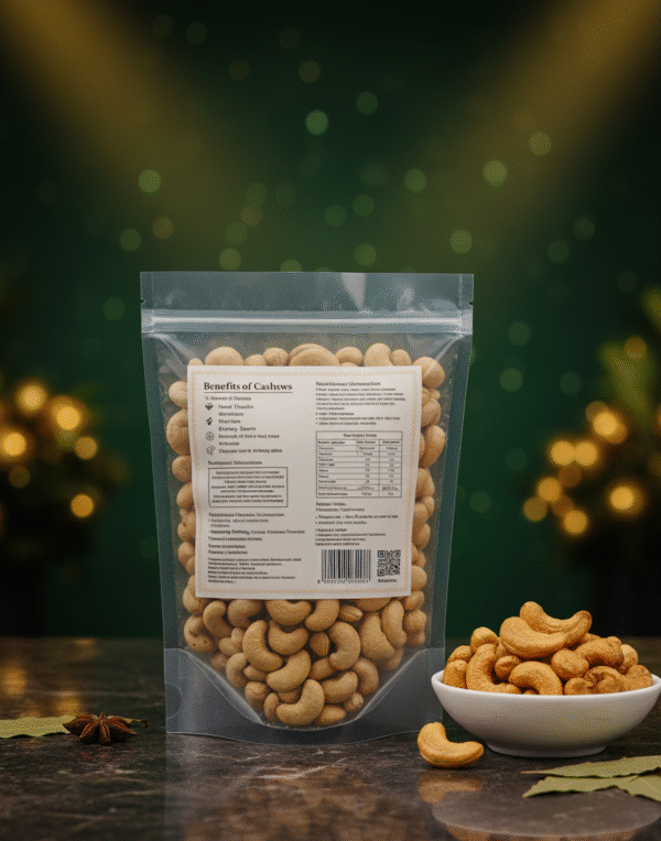 Swad e Bharat Essentials Premium Whole Cashews (1 x 1 kg) - Image 2