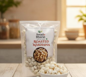SwadeBharat Premium Makhana (Foxnuts) 500g | High Protein Healthy Snack | Ideal for Fasting & Prasadam | No Added Preservatives | Fiber-Rich & 100% Natural